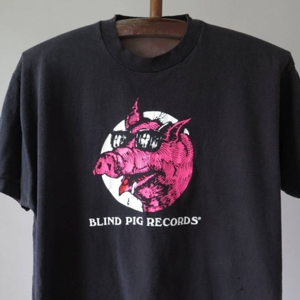 Blind Pig Records T Shirt 80S 90S Tshirt Blind Pig Records Blues Label T Shirt
